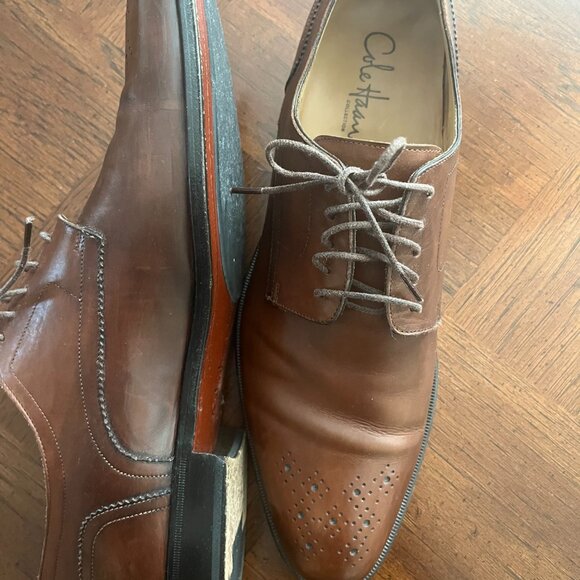 Cole Haan C20153 Mens Warren Cap Toe Oxford - British Tan Size 12 M main image 5